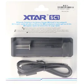 XTAR Schnell-Ladegerät für Li-ion Akku 3,6 - 3,7 Volt, lädt auch geschützte 20700, 21700 mit Überlängen bis 75mm