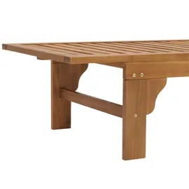 Mendler Sonnenliege HWC-N48, Relaxliege Gartenliege Liegestuhl, Massiv-Holz Akazie MVG-zertifiziert
