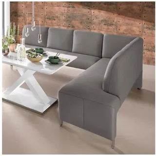 exxpo - sofa fashion Intenso 197 x 91 x 264 cm Struktur langer Schenkel links grau