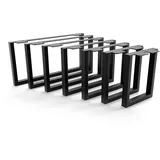 HEVVA 25 cm hohe Möbelfüße 20/25/30/35/40/45/50 cm | Graz | Möbelbeine, Schrankfüße, Sockelfuß für Schrank, Couch, Sofa, Bett oder Sideboard | (1x Bein - Schwarz, 35 cm)