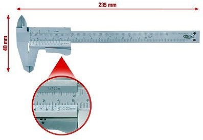 Ks Tools Taschen-Messschieber 0-150mm, 235mm [Hersteller-Nr. 300.0510]