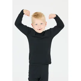 ZigZag Funktionsshirt "Funktionswäsche-Set Panda", Mädchen, Gr. 104, schwarz, 95% Viskose, 5% Elasthan, unifarben, normal, Shirts Funktionsshirt, mit hohem Tragekomfort