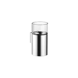 Dornbracht Glashalter Meta.02 8340097900 Wandmodell, chrom, mit Kristallglas, transparent