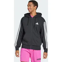 Adidas Essentials 3-Streifen French Terry Reißverschlusspullover Black / White 3XL