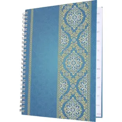 RNK Notizbuch A5 mit Register A Z Blue Orient 48 Blatt Packung mit 3 Stück