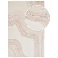 House Nordic Teppich SURAT, 200 x 300 cm - Beige - Hellbraun - Wolle - handgetuftet