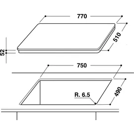 Bosch Herdset Bosch Backofen + Bauknecht Induktionskochfeld autark 77cm
