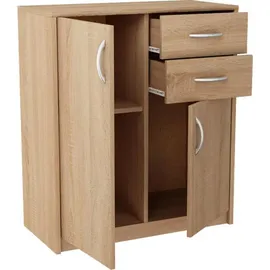 matkam Kommode 74 x 85 x 35 cm Sonoma Eiche