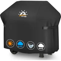 Zettum Grillabdeckung für Weber Genesis 300 Series Heavy Duty&Wasserdicht, PU abdeckhaube für Weber, Char Broil, Dyna-glo, Nexgrill Grill(152 L x 66 W x 111 H cm)