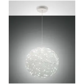 Fabas Luce Sumter 1-flg. Ø 50 cm rund weiß