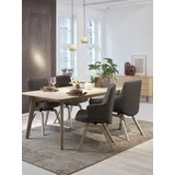 Polsterstuhl STRESSLESS "Laurel", braun (braun batick, schwarz), B:58cm H:92cm T:59cm, Leder BATICK: BATICK ist ein leicht korrigiertes, durchgefärbtes und genarbtes Möbelleder, bei dem die meisten Unebenheiten und Spuren in der Regel entfernt wurden., Stühle, Polsterstuhl, Low Back mit Armlehne, Größe L, mit schräggestellten Beinen in Schwarz