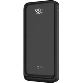 FIXED Powerbank 10000mAh, 22.5W USB-C PD, 2x USB-A mit LCD-Display, Fixed Zen2, Schwarz