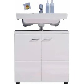 trendteam NL30101 Unterschrank weiß hochglanz), weiß.