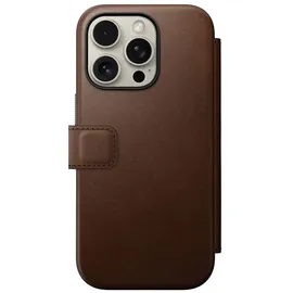 Nomad iPhone 16 Pro Flipcase braun