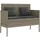 vidaXL Gartenbank 57 x 0 x 0 cm Grau