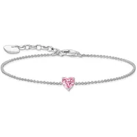 Thomas Sabo Love & Hearts Armband mit Zirkonia rosa  A2157-051-9 Größe L