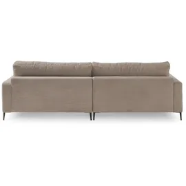 KAWOLA Ecksofa Cara Cord Recamiere links taupe