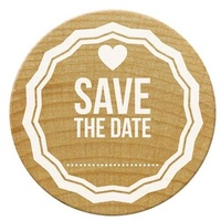 COLOP Arts & Crafts Woodies Save the Date