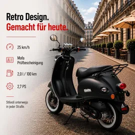 Burnout MiniMe 50 ccm 3,0 PS 25 km/h Mattschwarz