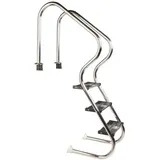 Poolomio Poolleiter Edelstahl Comfort 3-stufig für Pools ab  1,20 m