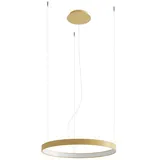 Sollux Lighting Pendelleuchte Wohnzimmerlampe Hängelampe Deckenleuchte Gold LED 30W 4000K D 55 cm