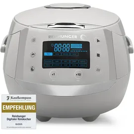 Reishunger Digitaler Reiskocher grau