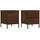 vidaXL Nachttische 2 Stk. Braun Eichen-Optik 40x42x50 cm Holzwerkstoff