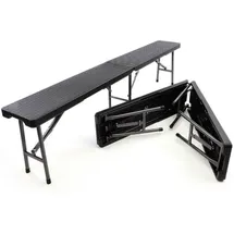 VCM Set Klappbank Schwarz