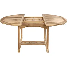 möbelliebling Gartentisch ausziehbar 120-170 x 75 cm Beige