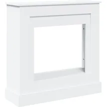 vidaXL Kaminumrandung 90 x 30 x 90 cm Weiß