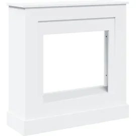 vidaXL Kaminumrandung 90 x 30 x 90 cm Weiß