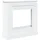 vidaXL Kaminumrandung 90 x 30 x 90 cm Weiß
