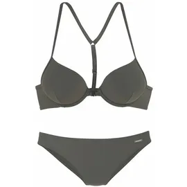 Bruno Banani Push-Up-Bikini Damen Grün 34 Cup A