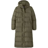 Patagonia Damen Long Silent Down Parka (Größe XS, oliv)