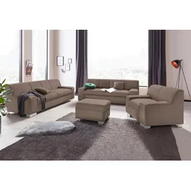 DOMO collection Sessel Bero Mikrofaser 101 x 74 x 85 cm Beige