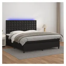 vidaXL Boxspringbett 180 x 200 cm Schwarz
