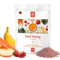 GREENORA Superfoods Green Powder Spirulina, Spinat, Ingwer, Grünkohl, Mango, Kiwi Smoothie Bowl Pulver. 100% Natürlich. Gefriergetrocknetes (Wellbeing Doypack 300 g)