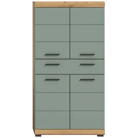 xonox.home Midischrank Scout 74 x 141 x 31 cm Salbeigrün