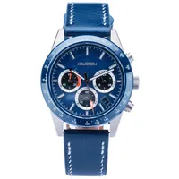 HOLZKERN Herrenuhr Titan Neverrest Marmor/Blau