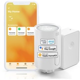 Meross Starter-Kit Funk-Heizkörperthermostat mit Meross Smart Hub, Set