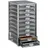 Relaxdays Schubladenbox silber 10024817_55, DIN A4 mit 10 Schubladen, 1 St.
