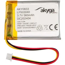 Akyga LP503040 560 mAh 1 St.