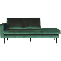 Recamiere Rodeo Daybed Samt, links Waldgrün