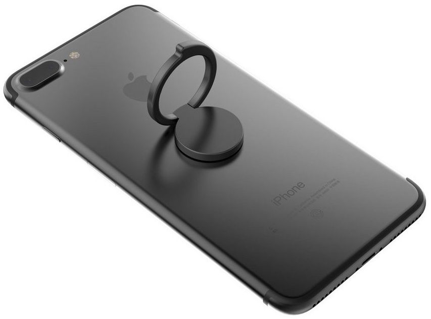 Kronya 360 Grad drehbarer Smartphone Fingerhalter Halter Halterung Ständer Smartphone-Halterung, (Einfache Montage) schwarz