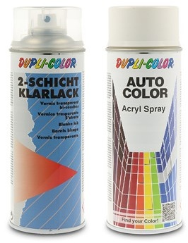 Dupli Color 400 ml Auto-Color Lack blau metallic 20-0814 + 400ml 2-Schicht-Kl