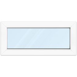 Kellerfenster 50x40 cm, PVC, Kömmerling 70 AD, Weiß, 500 x 400 mm, festverglast, individuell konfigurieren