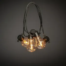 Konstsmide Solar-Lichterkette Außen akkubetrieben 4,5 m 10 LED Bernstein