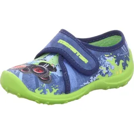 Fischer Markenschuh Klett-Hausschuh Blau 27