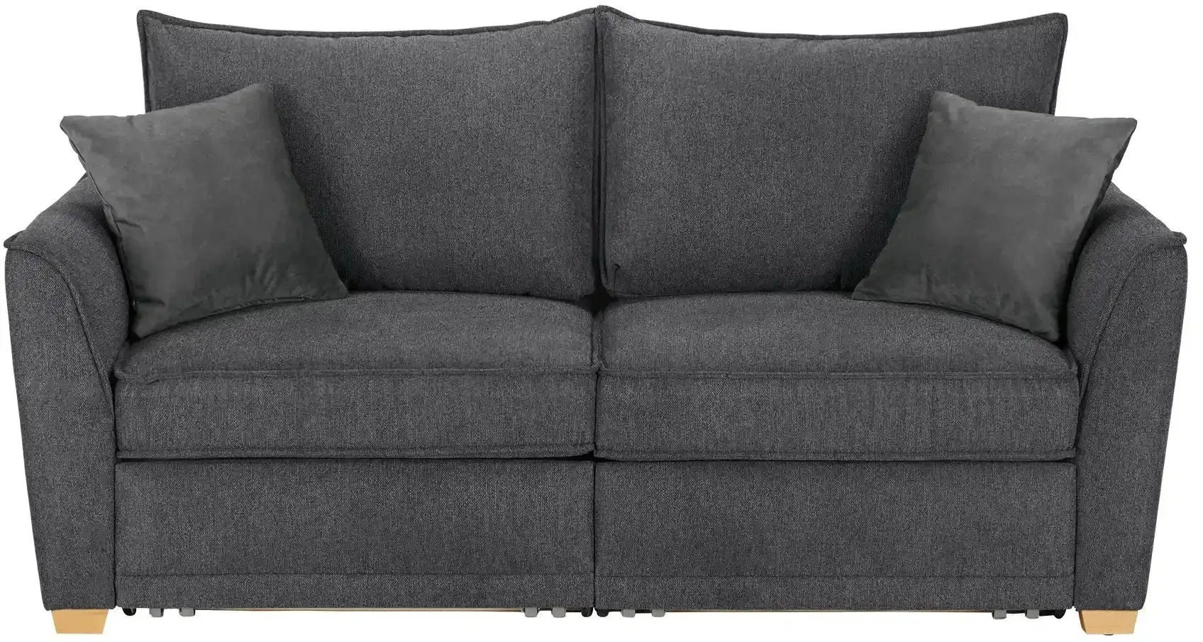 Einzelsofa  Polly de Luxe ¦ grau ¦ Maße (cm): B: 201 H: 95 T: 104