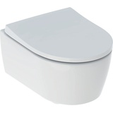 GEBERIT iCon Set Wand-WC Tiefspüler, verkürzte Ausladung, geschlossene Form, 36,6 × 38,1 × 49 cm, ohne Spülrand